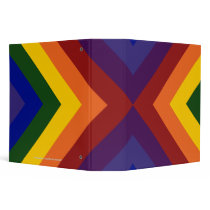 Rainbow Chevrons binders