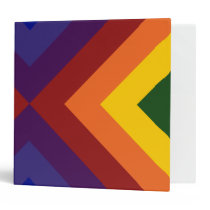 Rainbow Chevrons binders