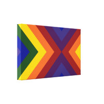 Rainbow Chevrons canvas prints