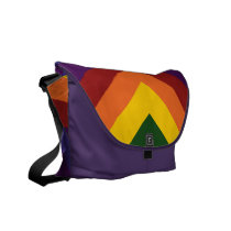 Rainbow Chevrons Commuter Bag