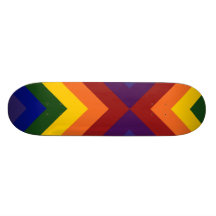 Rainbow Chevrons Skate Board Deck