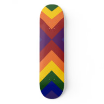Rainbow Chevrons Skate Board Deck
