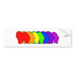 Rainbow Chow Chow Bumper Stickers