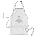 Rainbow Christmas Tree aprons