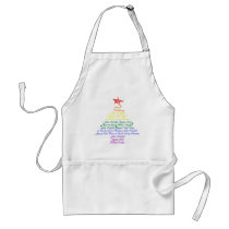 Rainbow Christmas Tree aprons
