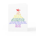 Rainbow Christmas Tree cards