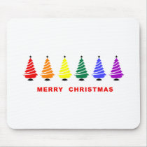 Rainbow Christmas Tree mousepads by gayworld Rainbow Christmas Tree mousepads