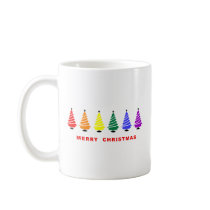 Rainbow Christmas Tree mugs by gayworld Rainbow Christmas Tree mugs