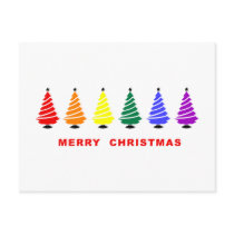 Rainbow Christmas Tree postcards