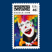 Rainbow Clown stamps
