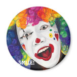 Rainbow Clown, SMILE! magnets