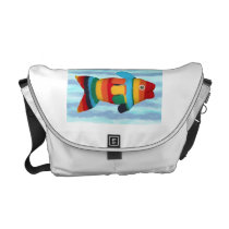 "Rainbow Clownfish" Rickshaw Messenger Bag messenger bags