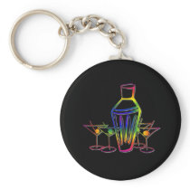 Rainbow Cocktails Keychains