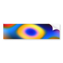 Rainbow Color Blobs Bumper Stickers