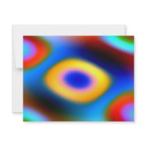 Rainbow Color Blobs Custom Invitations