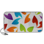 rainbow colored background with leaves laptop speaker