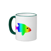 Rainbow Colored Fish Mug