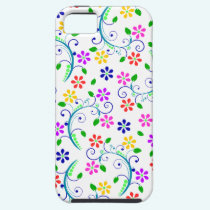 Rainbow-Colored Floral Design Phone Cover casemate cases