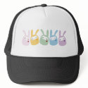 Rainbow Colored Gumdrop Bunnies hats