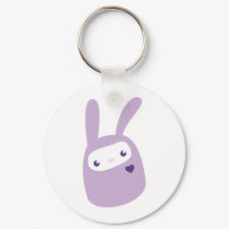 Rainbow Colored Gumdrop Bunnies keychains