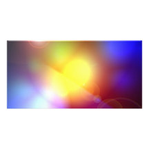 Rainbow Colored Lens Flare Photo Greeting Card