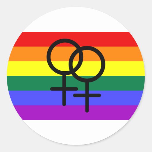 Rainbow Colored Lesbian Pride Flag Stickers Zazzle 7752