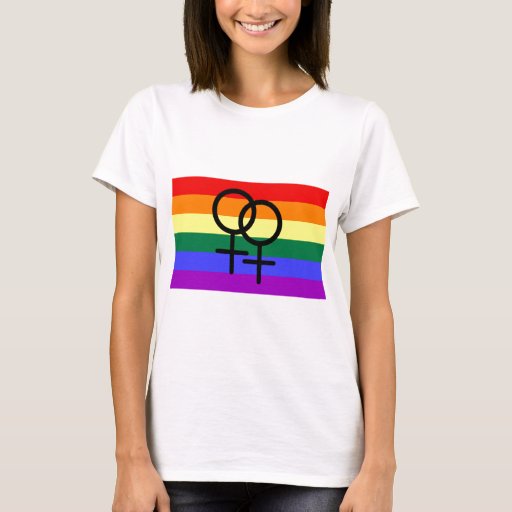 lesbian flag tshirt