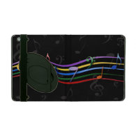 Rainbow Colored Music Notes iPad Cover
