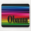 Rainbow colored Obama mousepad by Lazylaz Rainbow colored Obama mousepad