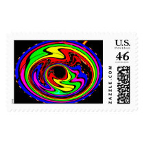 Rainbow colored photoball  postage