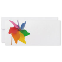rainbow colored spinner rack card template