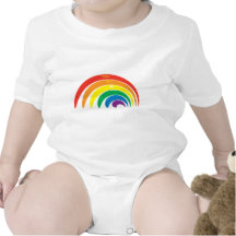Rainbow Colors Baby Bodysuit