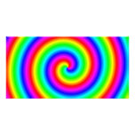 Rainbow Colors. Bright and Colorful Spiral. Photo Card
