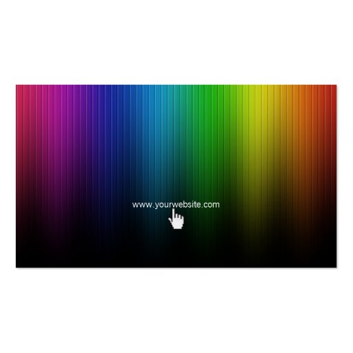 Rainbow Colors business card (back side)