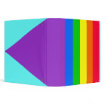 Rainbow Colors Designed Binders