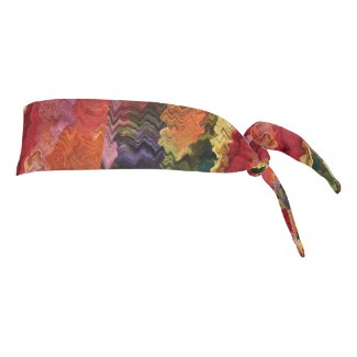 Rainbow Colors Fabric Abstract Tie Headband