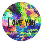Rainbow Colors - High Energy Therapy V21 Round Sticker