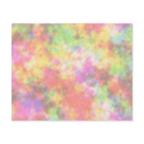 Rainbow Colors. Pretty, Colorful Clouds. Full Color Flyer