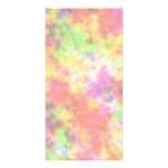 Rainbow Colors. Pretty, Colorful Clouds. Photo Card Template