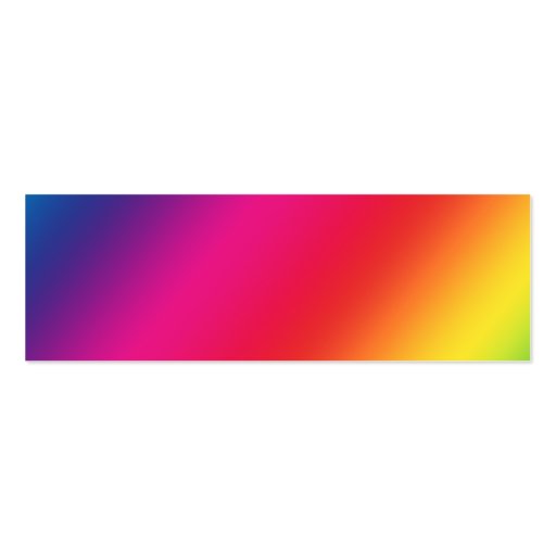 Rainbow Colors Profile Card Business Card Template (front side)