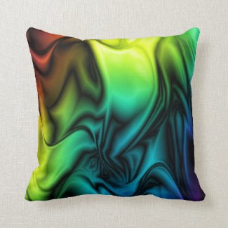 Rainbow Colors Soft Silk pillow