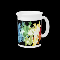 Rainbow Colors Stars pitchers