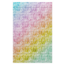 Rainbow Colors Stationery w/ Optional Lines