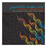 Rainbow Colors Wavy Abstract Twist Party Invite