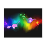 rainbow colours postcard