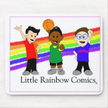 Rainbow Comics Trio Mouse Pad mousepads
