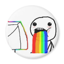 Rainbow Computer Face Guy