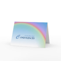 Rainbow Condolence Card