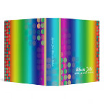 Rainbow Confetti Album Binder