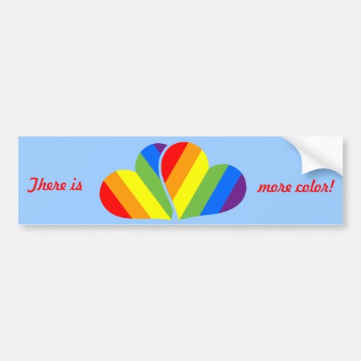 Rainbow Couple Bumper Sticker Zazzle